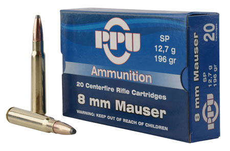 PPU 8MM MAUSER SP 196GR 20/200 - for sale