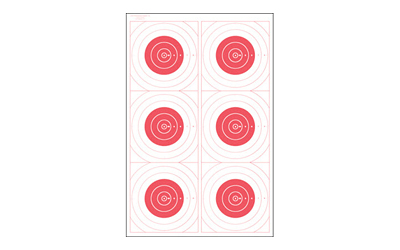 ACTION TGT BLSEYE MILI RED 100PK - for sale