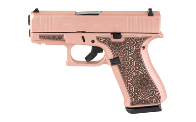 GLOCK 43X 9MM 10RD ROSE GOLD PAISLEY - for sale