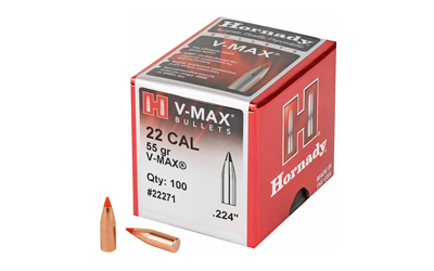 HRNDY V-MAX 22 CAL .224 55GR 100CT - for sale