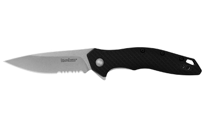 KERSHAW SHORELINE SERR 3" BLK STNWSH - for sale