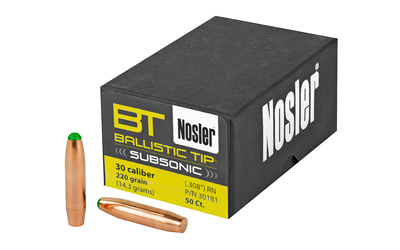 NOSLER 30 CAL 220GR 50CT - for sale