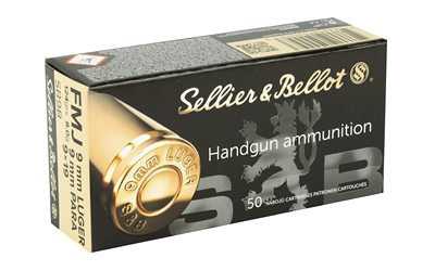 S&B 9MM 124GR FMJ 1000RD CS - for sale